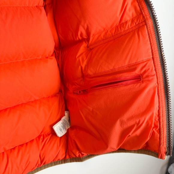 Filson Featherweight Down Puffer Vest Dark Tan Khaki 700CC Men’s Size Small - Picture 11 of 16